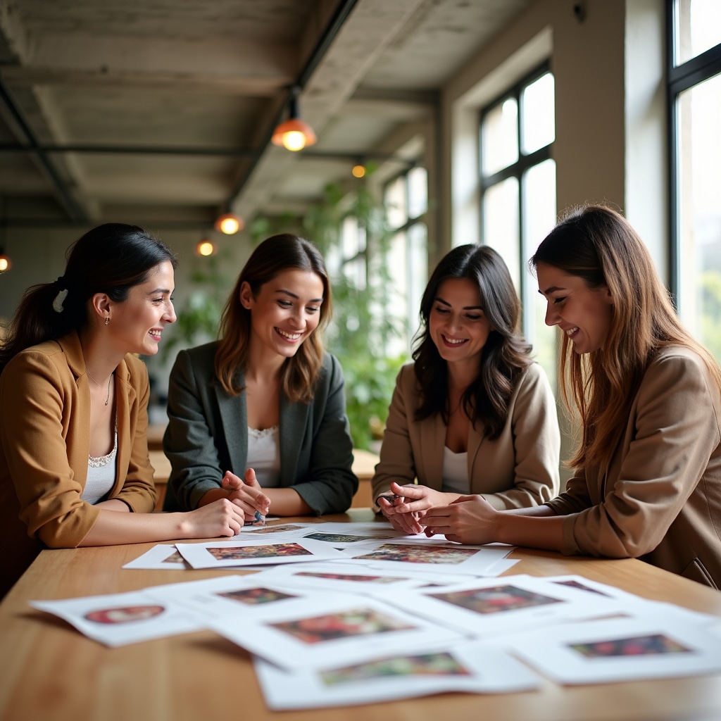 Team di Fynoxlixx Digital in ufficio a Firenze, riunione creativa